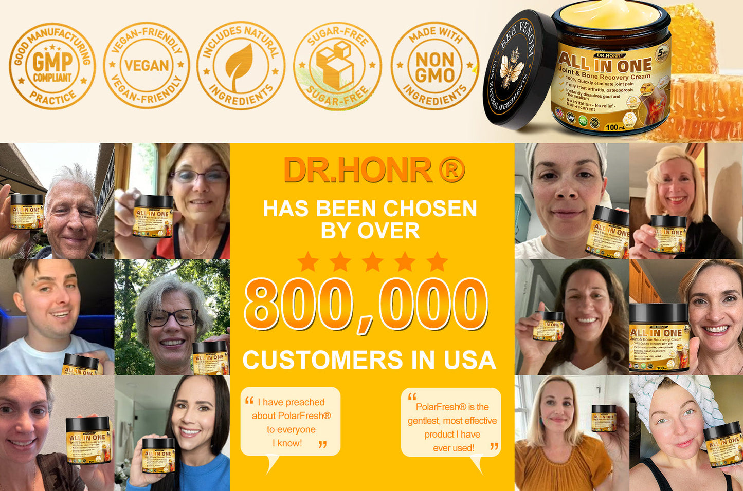 DR.HONOR® All-In-One Joint & Bone Recovery Cream 🇺🇸(Specially for older adults)
