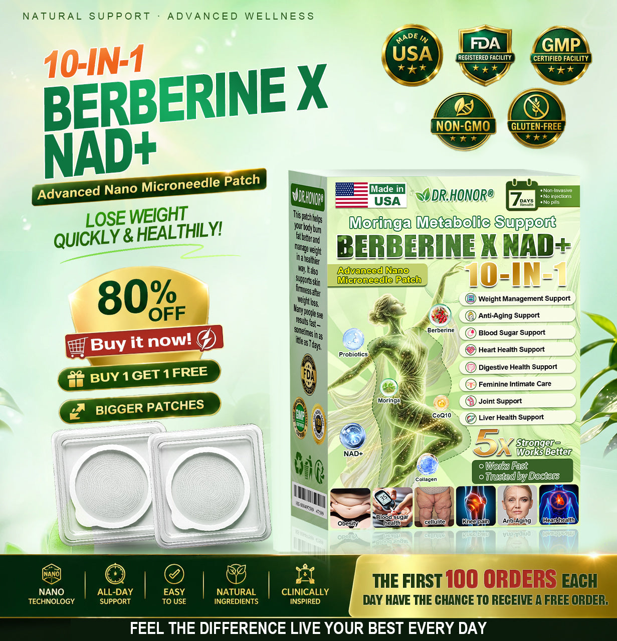 𝐃𝐑.𝐇𝐎𝐍𝐎𝐑® 𝗠𝗼𝗿𝗶𝗻𝗴𝗮 · 𝗕𝗲𝗿𝗯𝗲𝗿𝗶𝗻𝗲 × 𝗡𝗔𝗗+ 𝟏𝟎-𝐢𝐧-𝟏 𝐀𝐝𝐯𝐚𝐧𝐜𝐞𝐝 𝐍𝐚𝐧𝐨 𝐌𝐢𝐜𝐫𝐨𝐧𝐞𝐞𝐝𝐥𝐞 𝐏𝐚𝐭𝐜𝐡  🇺🇸 (𝐉𝐮𝐬𝐭 𝐨𝐧𝐜𝐞 𝐚 𝐝𝐚𝐲, 𝐯𝐢𝐬𝐢𝐛𝐥𝐞 𝐜𝐡𝐚𝐧𝐠𝐞𝐬 𝐢𝐧 𝟕 𝐝𝐚𝐲𝐬）𝘽𝙚𝙧𝙗𝙚𝙧𝙞𝙣𝙚 + 𝙈𝙤𝙧𝙞𝙣𝙜𝙖 𝙁𝙤𝙧𝙢𝙪𝙡𝙖 ✅ 𝐅𝐨𝐫 𝐨𝐛𝐞𝐬𝐢𝐭𝐲, 𝗟𝗼𝗼𝘀𝗲 𝘀𝗸𝗶𝗻,𝐝𝐢𝐚𝐛𝐞𝐭𝐞𝐬, 𝐬𝐥𝐞𝐞𝐩 𝐚𝐩𝐧𝐞𝐚, 𝐣𝐨𝐢𝐧𝐭 𝐢𝐬𝐬𝐮𝐞𝐬, 𝐚𝐧𝐝 𝐦𝐨𝐫𝐞💯💯