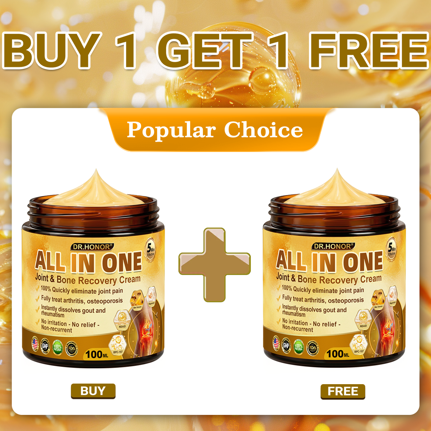 DR.HONOR® All-In-One Joint & Bone Recovery Cream 🇺🇸(Specially for older adults)