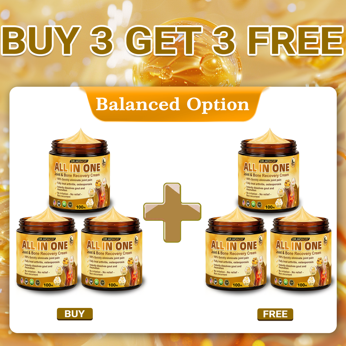 DR.HONOR® All-In-One Joint & Bone Recovery Cream 🇺🇸(Specially for older adults)